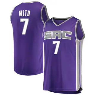 Men's Chimezie Metu Sacramento Kings Purple Jersey - Icon Edition - Fast Break
