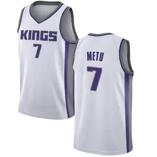 Men's Chimezie Metu Sacramento Kings White Jersey - Association Edition - Swingman