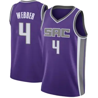 Men's Chris Webber Sacramento Kings Purple Jersey - Icon Edition - Swingman