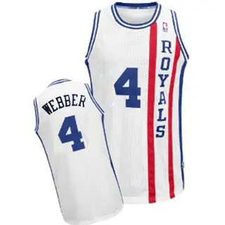 Men's Chris Webber Sacramento Kings White Throwback Jersey - Swingman