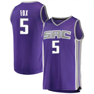 Men's De'Aaron Fox Sacramento Kings Purple Jersey - Icon Edition - Fast Break