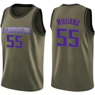 Men's Jason Williams Sacramento Kings Green Salute to Service Jersey - Swingman