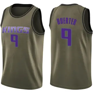 Men's Kevin Huerter Sacramento Kings Green Salute to Service Jersey - Swingman