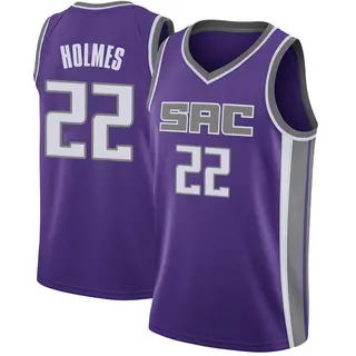 Men's Richaun Holmes Sacramento Kings Purple Jersey - Icon Edition - Swingman