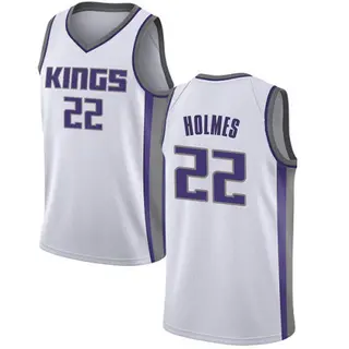 Men's Richaun Holmes Sacramento Kings White Jersey - Association Edition - Swingman