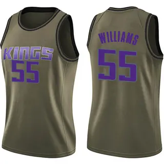 Women's Jason Williams Sacramento Kings Green Salute to Service Jersey - Swingman
