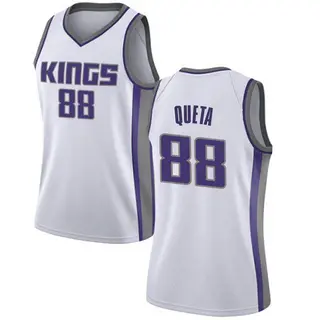 Women's Neemias Queta Sacramento Kings White Jersey - Association Edition - Swingman