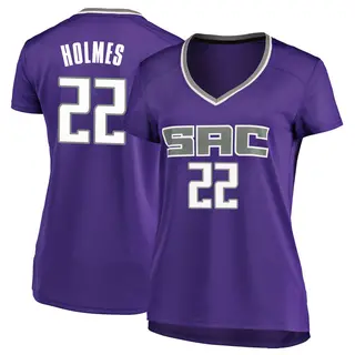 Women's Richaun Holmes Sacramento Kings Purple Jersey - Icon Edition - Fast Break