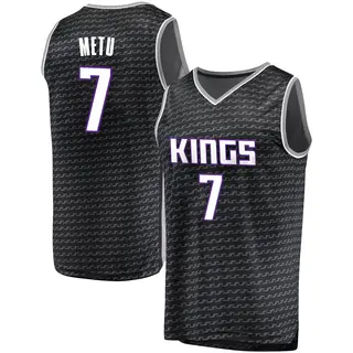 Youth Chimezie Metu Sacramento Kings Black Jersey - Statement Edition - Fast Break