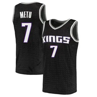 Youth Chimezie Metu Sacramento Kings Black Jersey - Statement Edition - Swingman