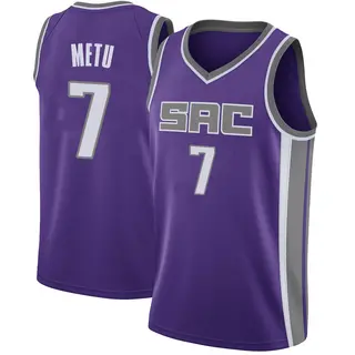 Youth Chimezie Metu Sacramento Kings Purple Jersey - Icon Edition - Swingman