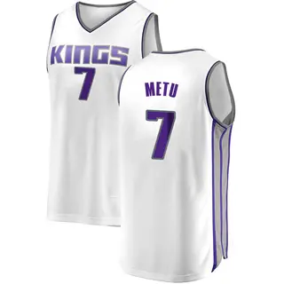 Youth Chimezie Metu Sacramento Kings White Jersey - Association Edition - Fast Break