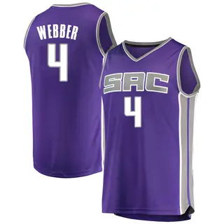 Youth Chris Webber Sacramento Kings Purple Jersey - Icon Edition - Fast Break