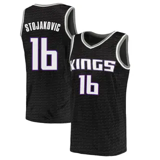 Youth Peja Stojakovic Sacramento Kings Black Jersey - Statement Edition - Swingman
