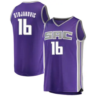 Youth Peja Stojakovic Sacramento Kings Purple Jersey - Icon Edition - Fast Break