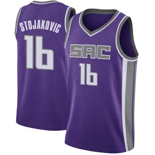Youth Peja Stojakovic Sacramento Kings Purple Jersey - Icon Edition - Swingman